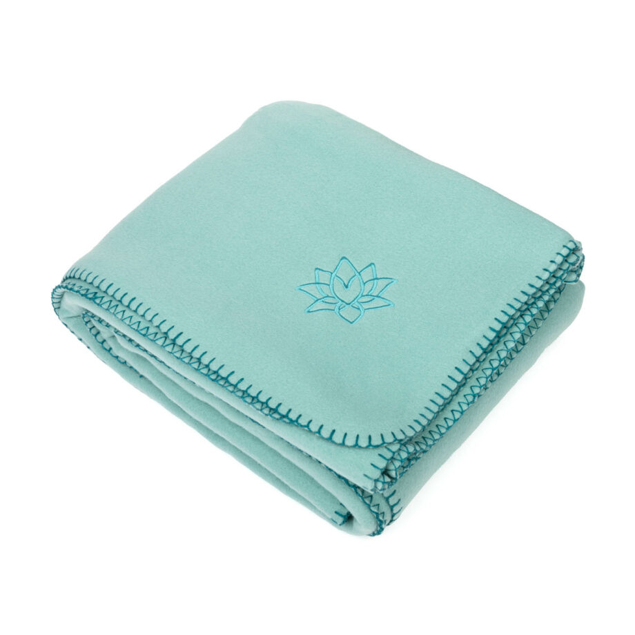 couverture polaire asana turquoise