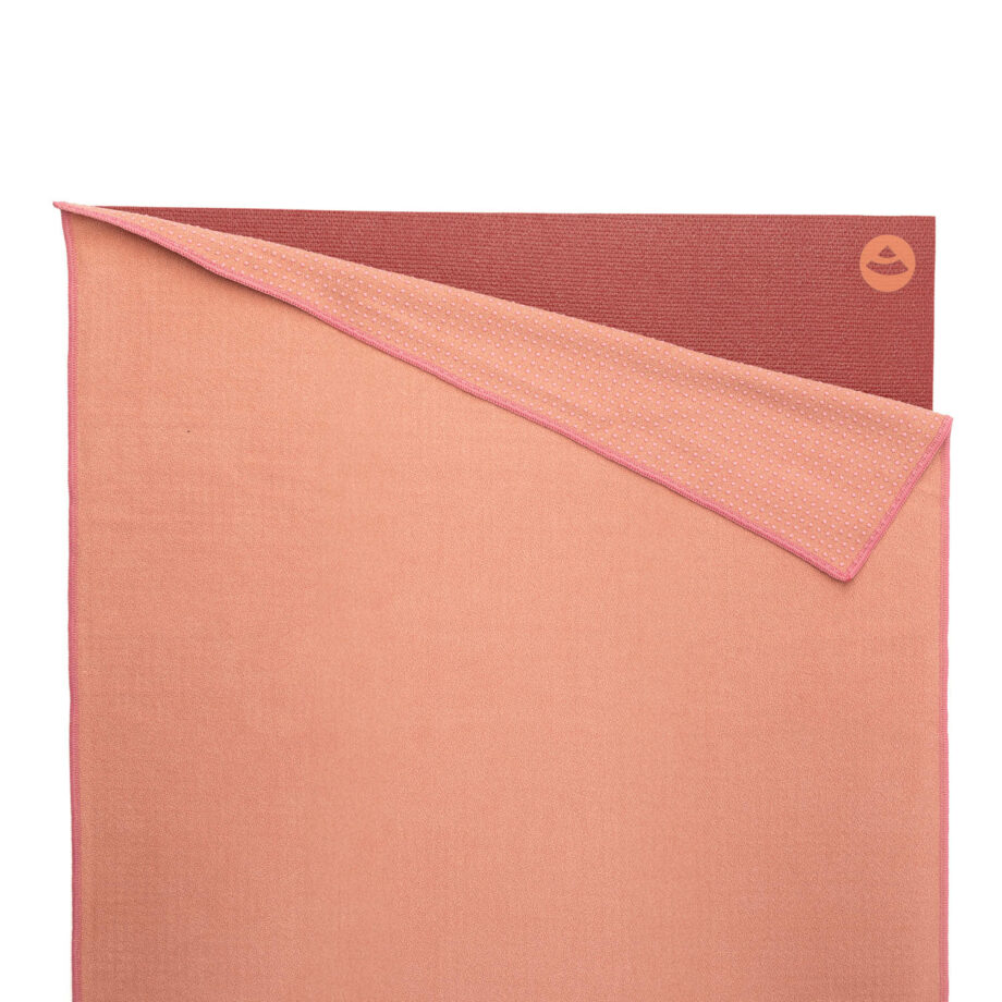 serviette de yoga grip rose