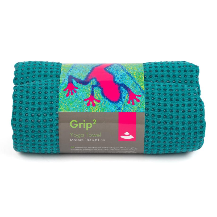 serviette de yoga grip vert