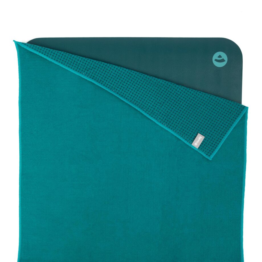 serviette de yoga grip vert