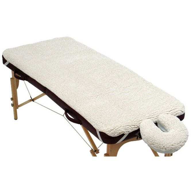 Drap-housse de protection 4 pièces polaire pour table de massage - sherpa -  blanc - Conforama