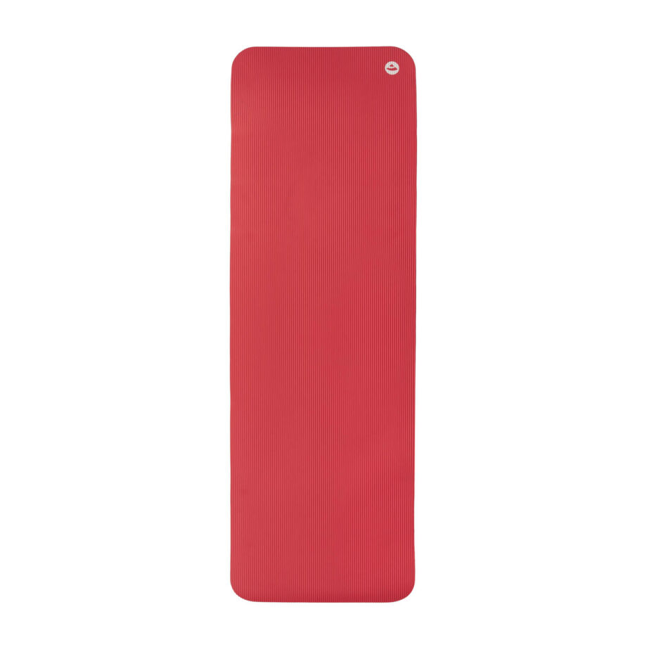 tapis de gymnastique fitness et pilates rouge